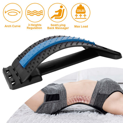 Adjustable Lumbar Back Stretcher — 3-Level