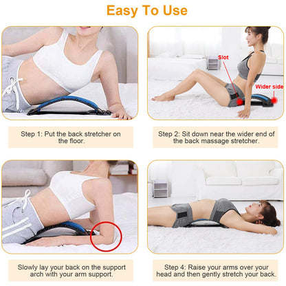 Adjustable Lumbar Back Stretcher — 3-Level