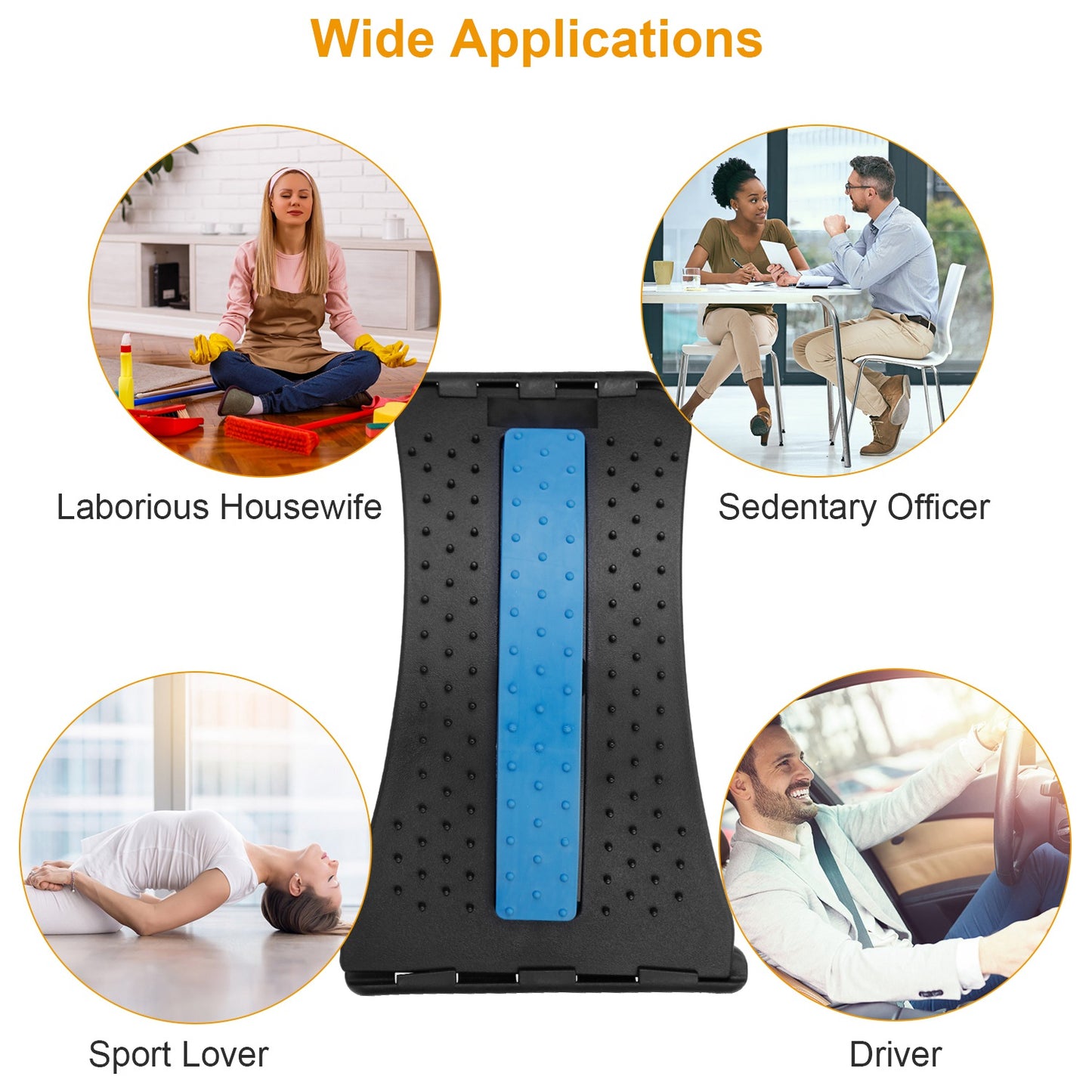 Adjustable Lumbar Back Stretcher — 3-Level