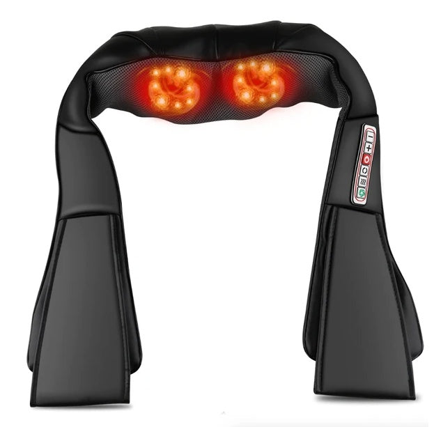 Shiatsu Neck & Back Massager — 8 Rollers