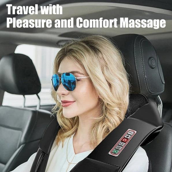 Shiatsu Neck & Back Massager — 8 Rollers